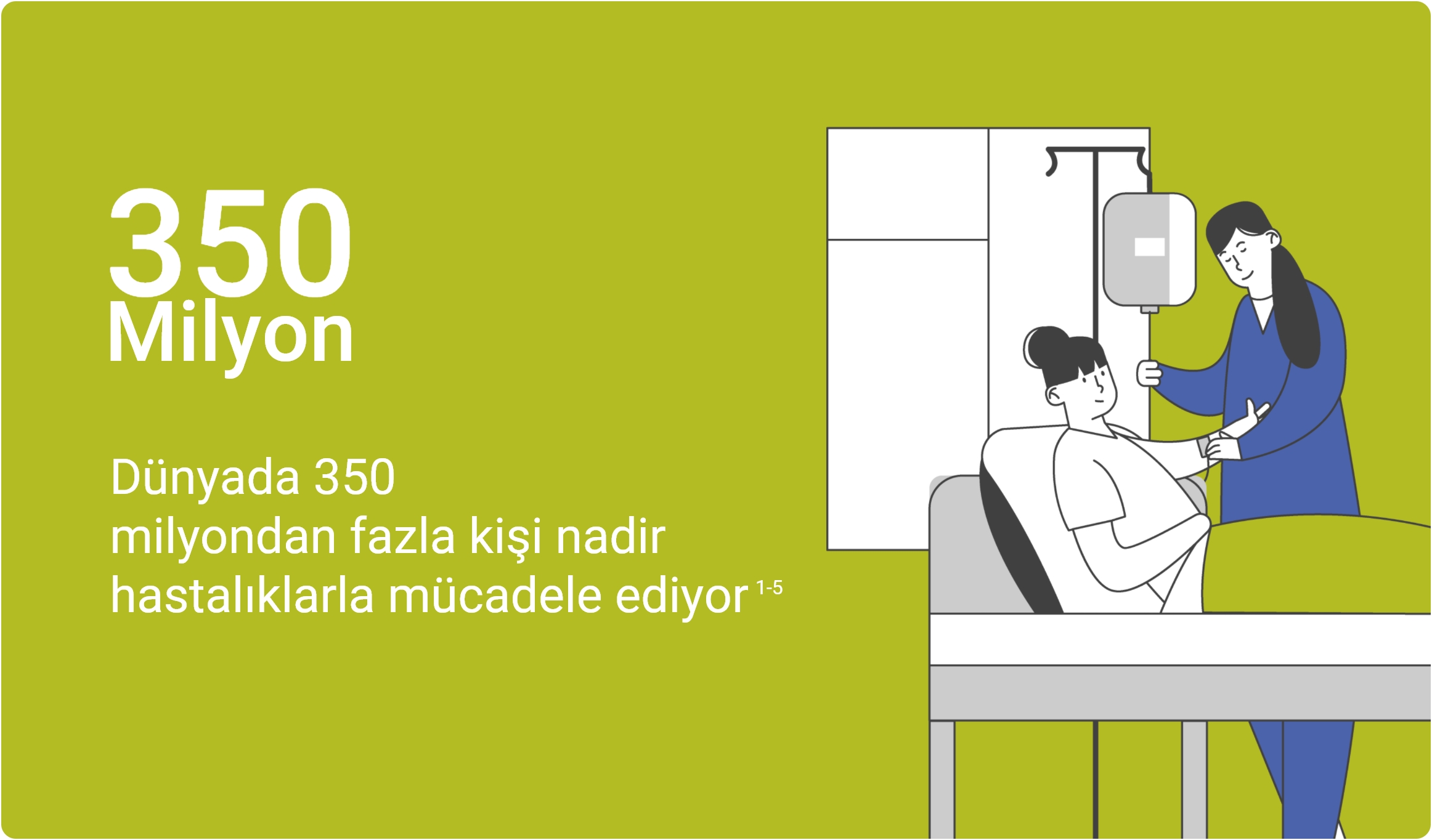 Dünyada 350 milyon  fazla kişi nadir haslıklarla mücadele ediyor