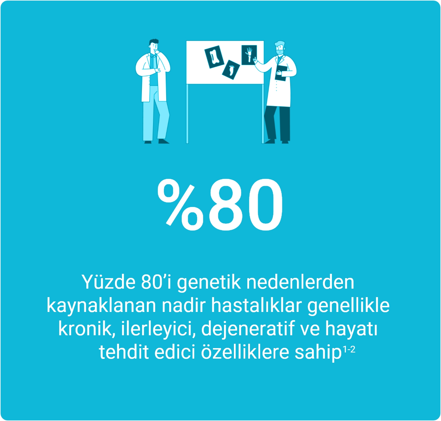 Türkiye'de  yüzde 80'i genetik nedenlerden kaynaklanan nadir hastalıklar genellikle kronik, ilerleyici, dejenaratif, ve hayatı tehdit edici özelliklere sahip
